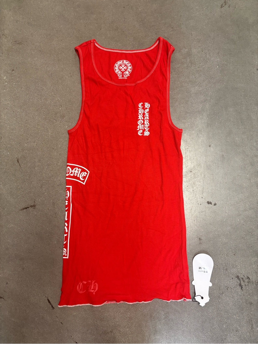 Chrome Hearts Red Graphic Tank Dress